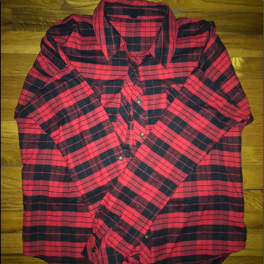 RED AND BLACK FLANNEL